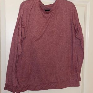 Rsish/pink long sleeve tee with two pockets